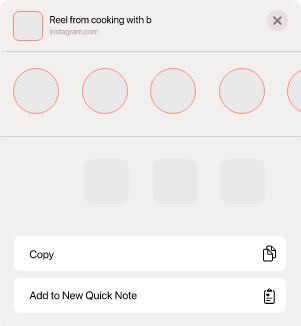 Share options with rmnd